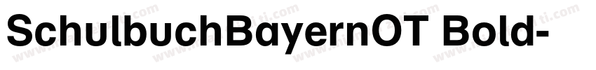 SchulbuchBayernOT Bold字体转换